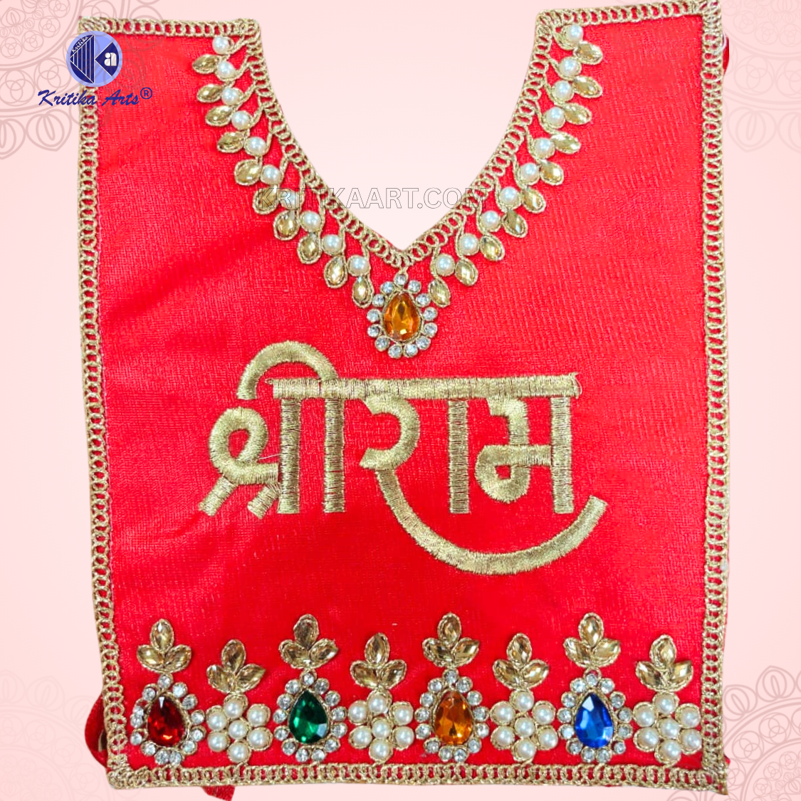Hanuman Ji Poshak All Sizes 2–60 Inch | Hanuman Langot Dress | Latest Jari Work Designs | Kritika Arts hanuman ji poshak latest design red jari work