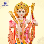 ,*Ram Darbar Idol 17 Inch Set – White Polyresin Hybrid Marble Dust Lord Ram, Sita, Lakshman & Hanuman Murti for Home Temple