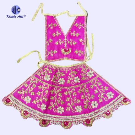 mata rani poshak pure silk for 12 inch durga murti