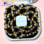 ,*Original Karungali Mala 8mm (54 Beads) with Gold Plated Caps | Premium Ebony Wood Mala Necklace for Protection, Meditation & Healing Energy - Image 3