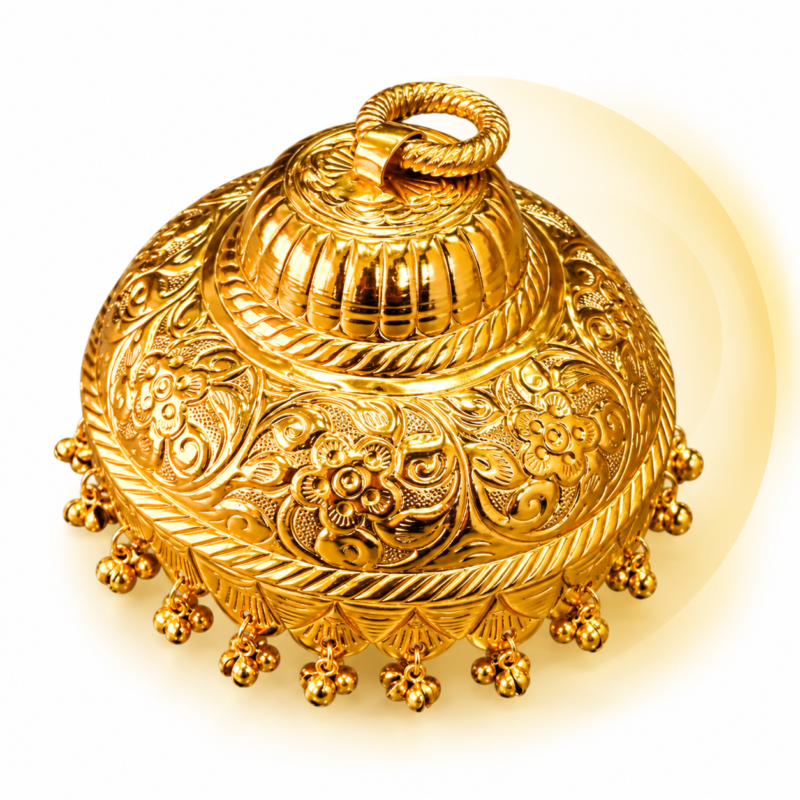 Home 25 golden chattra 8 inch 2