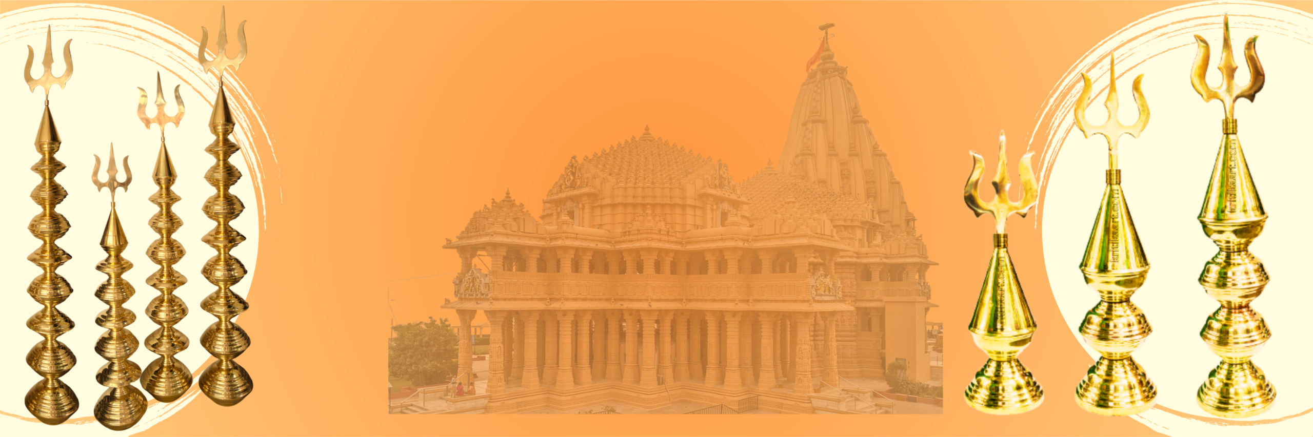 Mandir Shikhar Kalash Copper Brass Temple Kalash