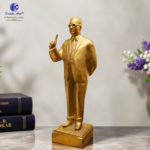 14 Inch Pure Brass Dr. B. R. Ambedkar Statue | Baba Saheb Ambedkar Murti for Home, Office & Constitution Decor - Image 3