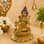 ,*5 Inch Brass Ram Lalla Bal Roop Statue (Colored) | Hand Painted Shree Ram Idol | Small Bal Swaroop Bhagwan Ram Murti for Home Temple & Gifting - Image 3