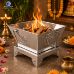 Premium Stainless Steel Hawan Kund for Home | 1 No Mini Havan Kund for Puja, Homa & Yagya - Image 2