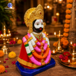 Khatu Shyam Ji Idol 11 Inch – Pure Hybrid Poly Marble Murti | Hand Painted Decorative Statue for Home Temple & Gifting | Premium Multicolor Finish - Image 2