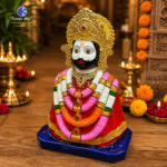 Khatu Shyam Ji Idol 11 Inch – Pure Hybrid Poly Marble Murti | Hand Painted Decorative Statue for Home Temple & Gifting | Premium Multicolor Finish - Image 3