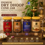 Zed Black Premium Dry Dhoop Cone Combo Pack Set of 4