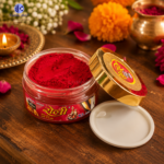 Pure Natural Herbal Rajasthani Roli Kumkum for Pooja & Tilak – Organic Turmeric Based Red Kumkum Powder in Jar | Puja, Wedding, Temple & Festival Use | 16g - Image 3