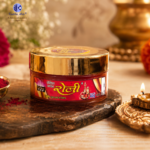 Pure Natural Herbal Rajasthani Roli Kumkum for Pooja & Tilak – Organic Turmeric Based Red Kumkum Powder in Jar | Puja, Wedding, Temple & Festival Use | 16g - Image 2