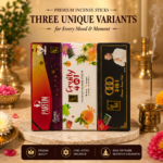 Z Black Combo Pack Premium Agarbatti Set – Pack of 3 Incense Stick Boxes (180gm Each) | Parfum 7 Fragrances + Fruity 4 in 1 + Z Black 3 in 1 Premium Collection - Image 3