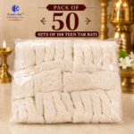 108 Tar Bati Cotton Wick (Pack of 10 / Pack of 50) | Sacred 108 Taar Batti for Shiv Puja, Aarti & Deep Daan - Image 3