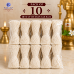 108 Tar Bati Cotton Wick (Pack of 10 / Pack of 50) | Sacred 108 Taar Batti for Shiv Puja, Aarti & Deep Daan - Image 2