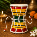 Lord Shiva Damru 3 Inch Small Size Pure Leather Handcrafted Musical Instrument - Image 3