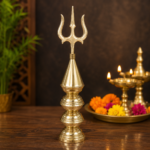 Light Weight Small Mandir Kalash 17 Inch Pure Brass Temple Shikhar Top by Kritika Arts