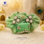 addu Gopal Poshak Pagdi Set Big Size (13-15 No.) | Premium Handcrafted Kanha Ji Dress with Pagdi | 20 Inch Diameter | Available in 3 Colors - Image 6