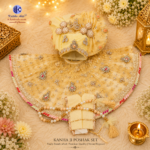 addu Gopal Poshak Pagdi Set Big Size (13-15 No.) | Premium Handcrafted Kanha Ji Dress with Pagdi | 20 Inch Diameter | Available in 3 Colors - Image 3