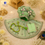 addu Gopal Poshak Pagdi Set Big Size (13-15 No.) | Premium Handcrafted Kanha Ji Dress with Pagdi | 20 Inch Diameter | Available in 3 Colors - Image 2