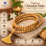 White Chandan Mala 8mm - Image 2