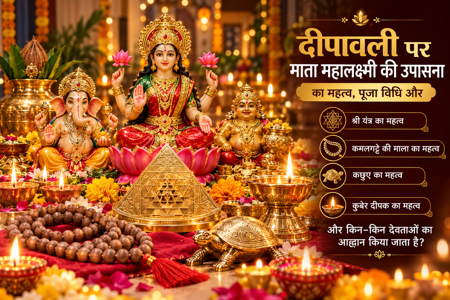 दीपावली पर लक्ष्मी पूजा विधि