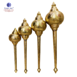 3.25 Feet Pure Brass Hanuman Ji Gada – 39 Inch Heavy Bajrangbali Gada for Temple & Pooja - Image 2