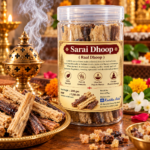Sarayi Dhoop Raal Dhoop Natural Resin 200gm PET Jar for Pooja Havan Temple Rituals by Kritika Arts