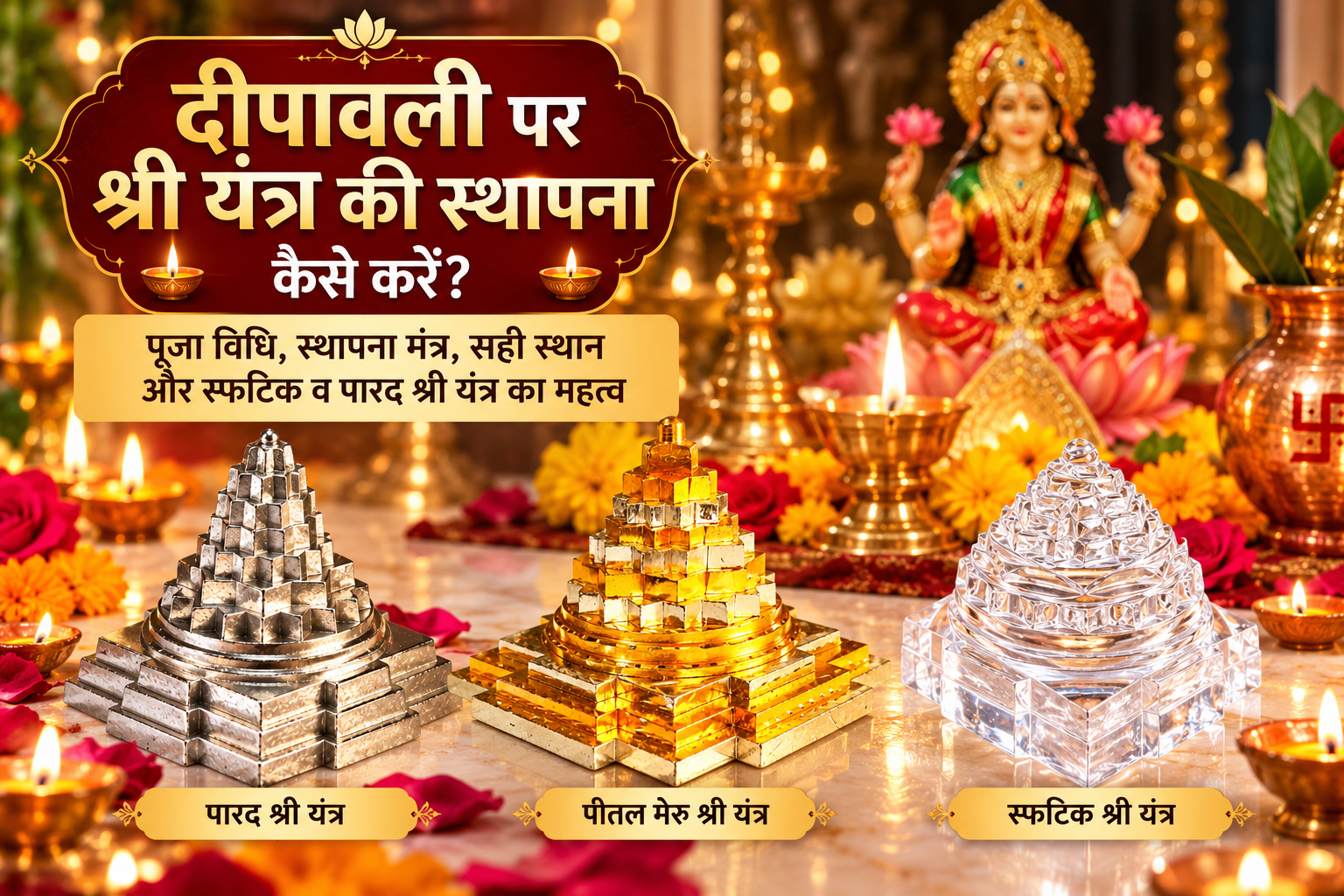 दीपावली पर श्री यंत्र की स्थापना