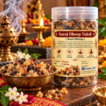 Sarayi Dhoop Tukdi Raal Dhoop Crushed Natural Resin 250gm PET Jar for Pooja Havan Temple Rituals by Kritika Arts