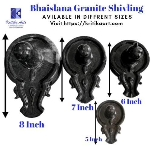 Handcrafted Black Granite Shivlings 5 to 7 inch - Image 2