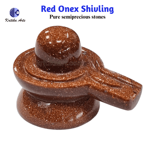 sun stone shivling Red Sun Stone Shivling' - Image 1