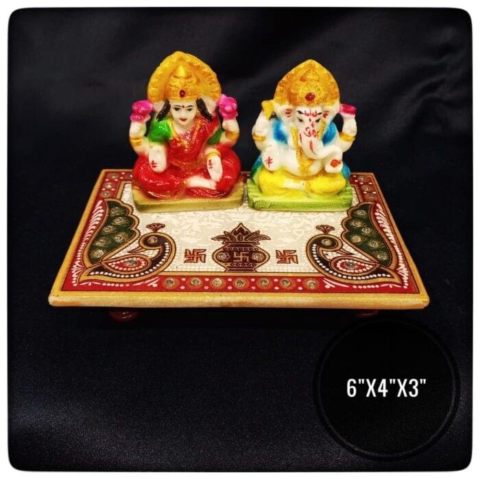 Ganesha Laxmi Marble Handicraft Set - Image 1
