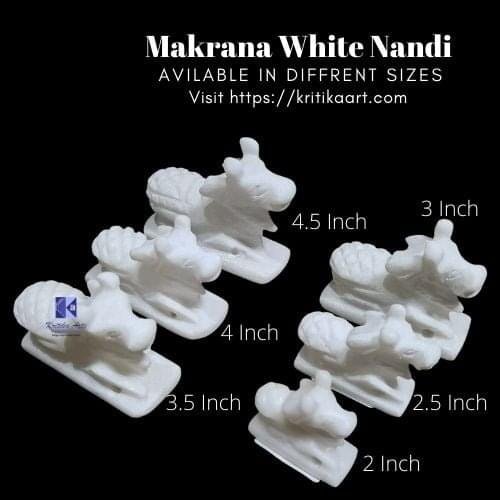 Makrana White Nandi Small Sizes" - Image 2