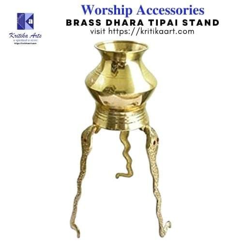 Brass Tipai Naag Stand for Shivling with Jal-Dhara Lota | Continuous Jal-Abhishek | 6 Sizes Available - Image 2
