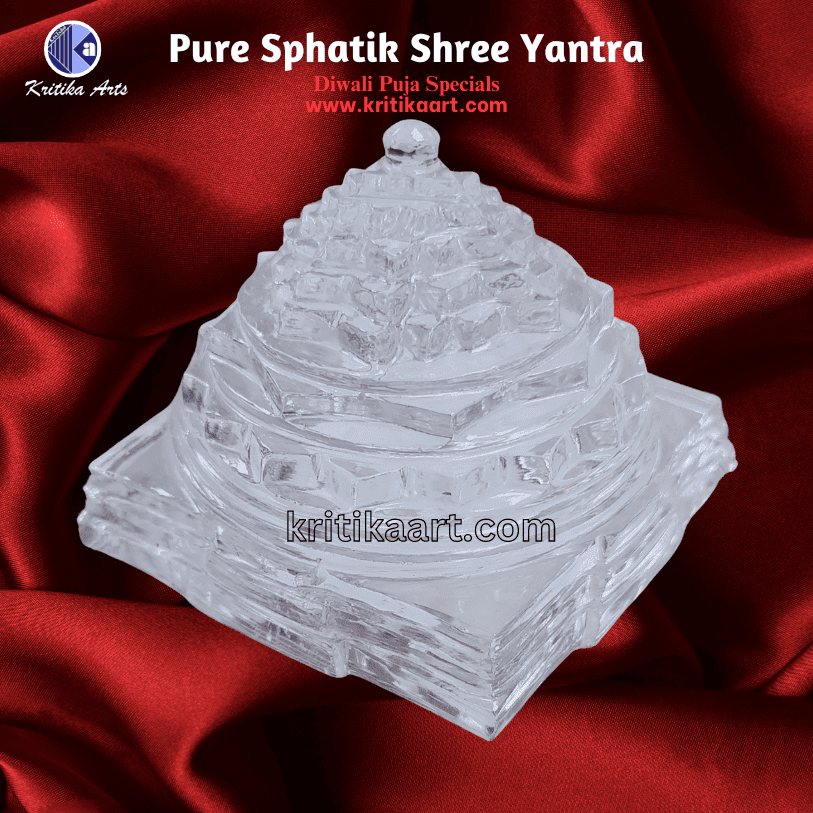 Shree Yantra Real Crystal Sphatik Stone 100% Original Quality