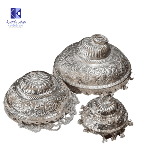 ,White Metal Deity Chattar !Chhatra Extra Big - Image 2